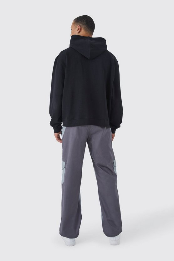Tall kastiger Oversize Hoodie