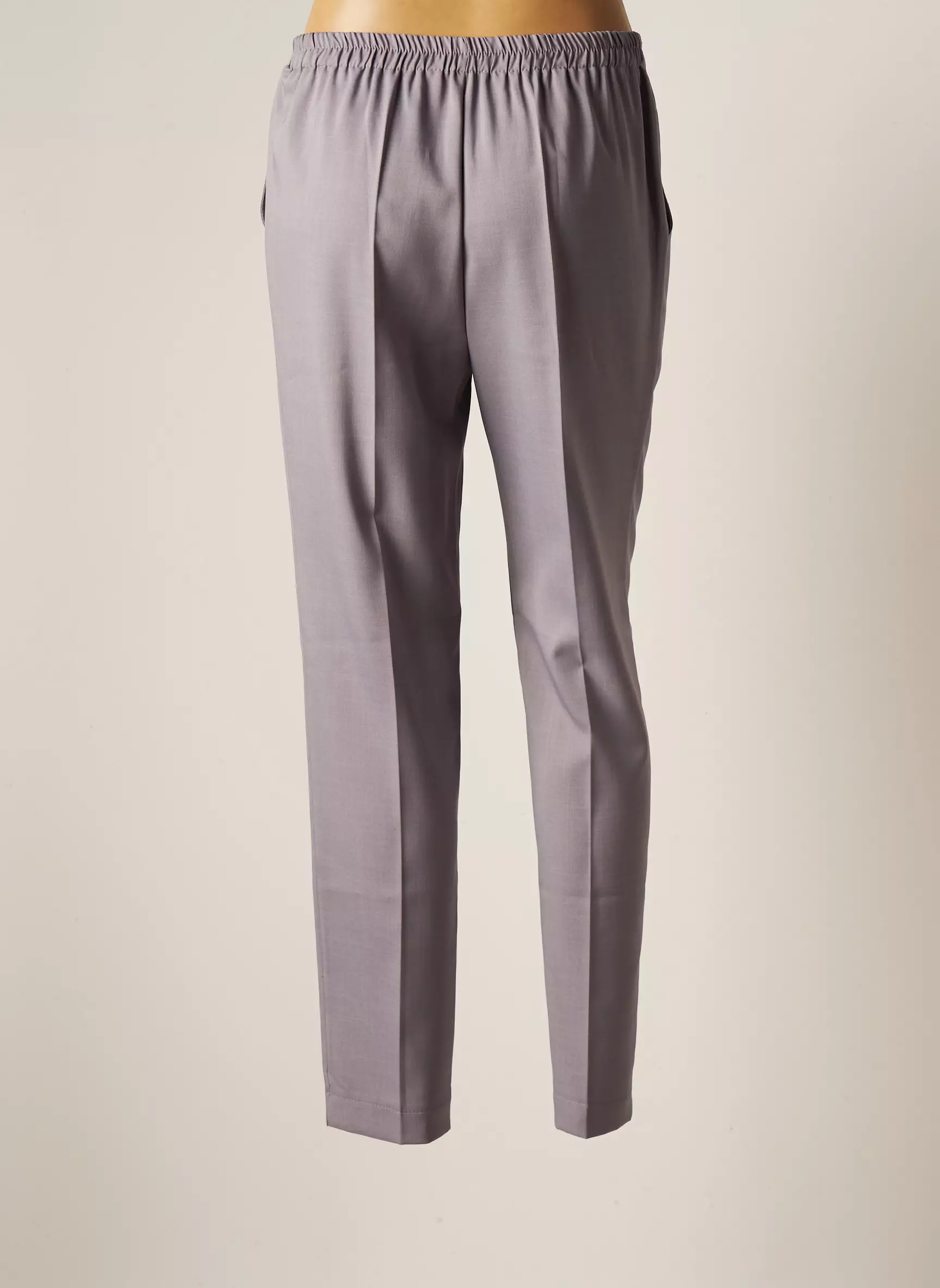 Gevana Pantalons Droits Femme couleur gris