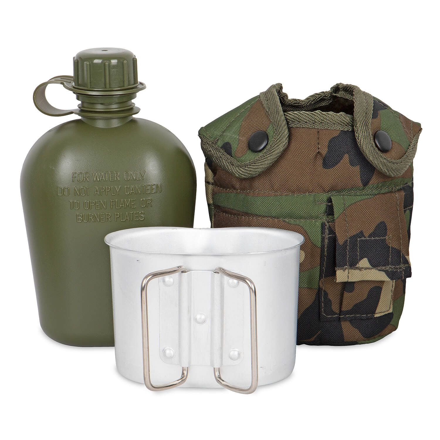 US Feldflasche m. Becher u. Hülle
