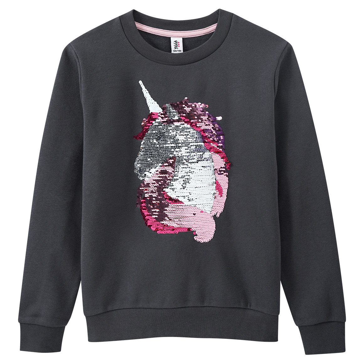 Mädchen Sweatshirt mit Wendepailletten