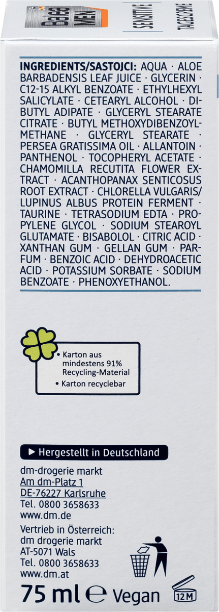 Gesichtscreme Sensitive, 75 ml