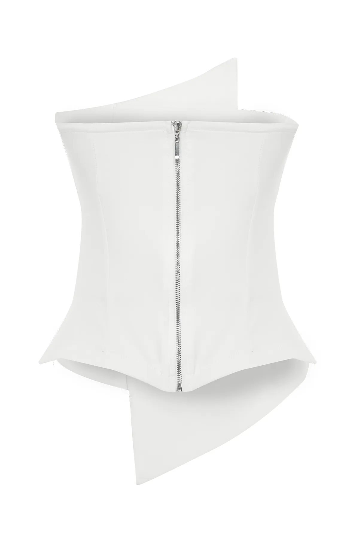 Trendyol Collection  Weißes, körperbetontes, gewebtes Braut-Bustier TPRSS24BZ00008