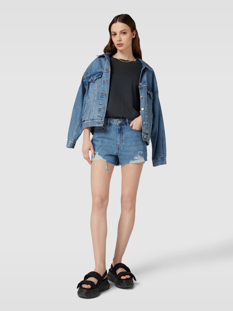 Jeansshorts im Destroyed-Look Modell 'DREW' in jeans