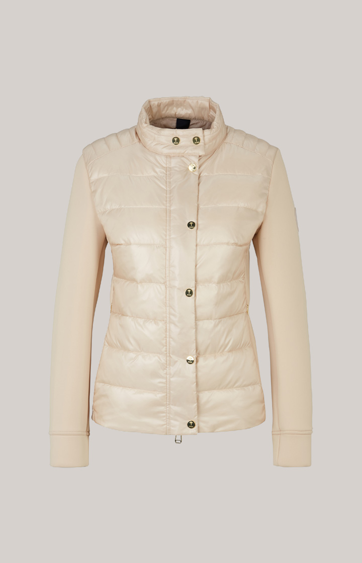 Neopren-Jacke mit Stepp in Champagner