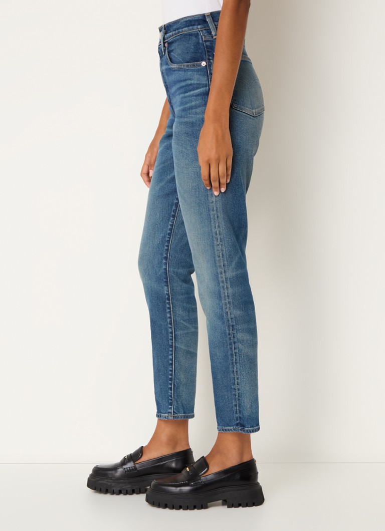 Levi's High waist slim fit cropped jeans with medium wash
