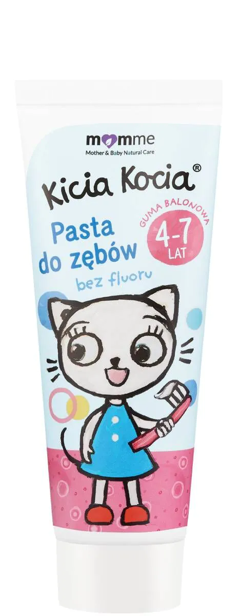 Momme Tandpasta 4-7 Fluorfri Sm. Bubble Tyggegummi
