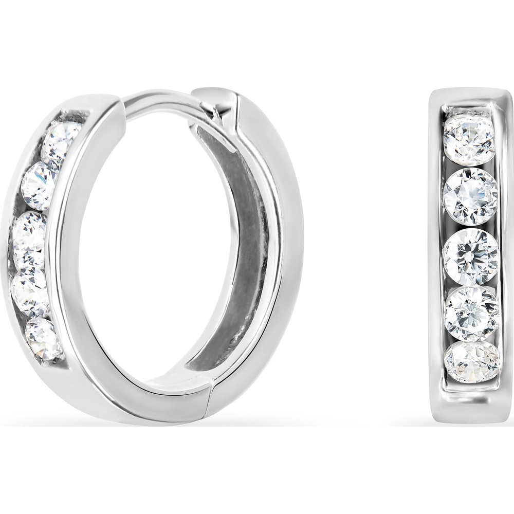FAVS Créoles 925 Argent Boucles d'oreilles
