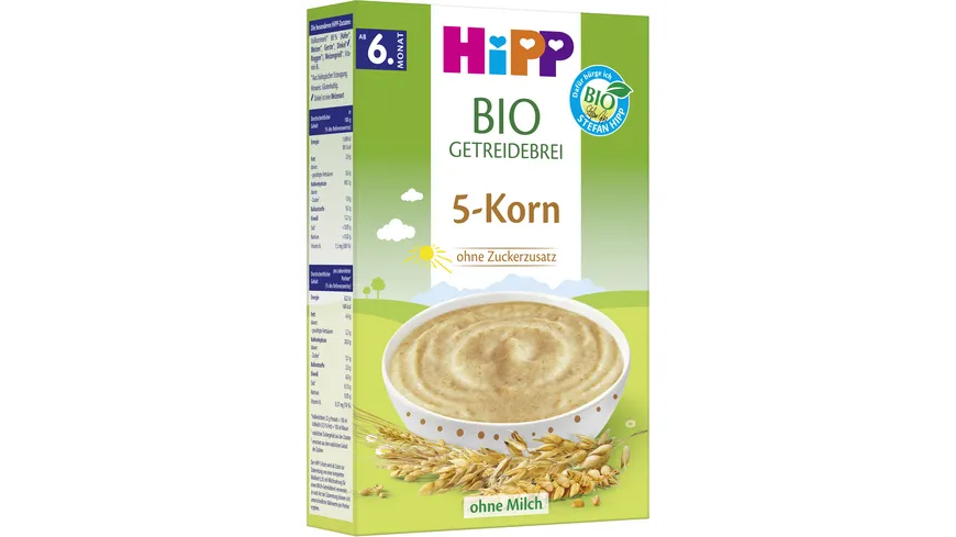 HiPP Bio-Getreide-Brei ohne Zuckerzusatz 200 g
