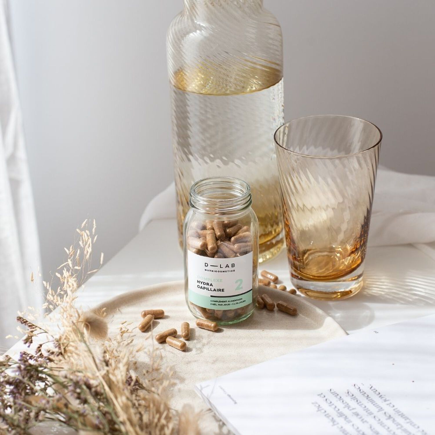 d-lab nutricosmetics Complexe Hydra-Capillaire - 3 mois Complément Alimentaire Cheveux