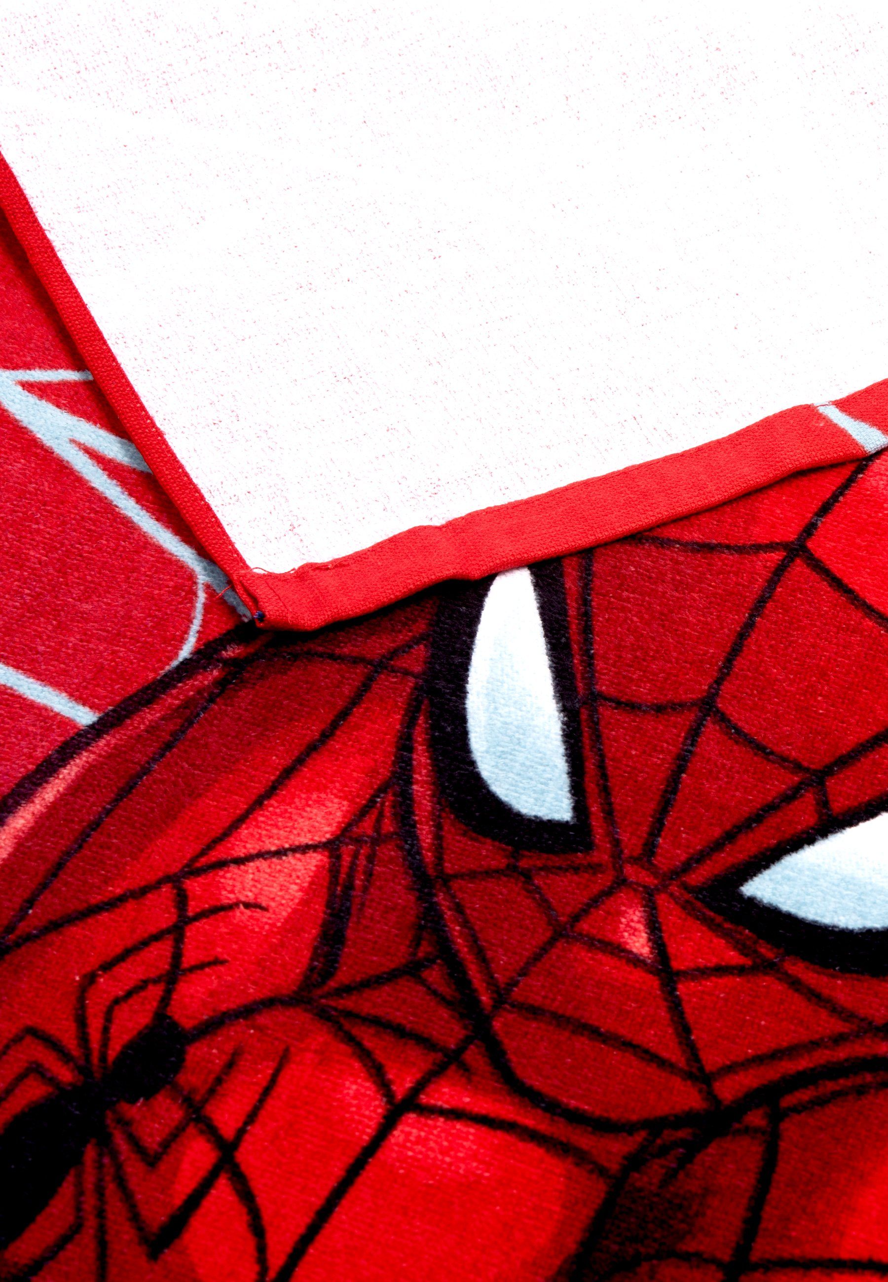 United Labels® Strandtücher Spiderman - Strandtuch Baumwolle 130 x 70 cm