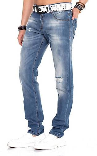 Cipo & Baxx Jeanshose im Regular Fit-Schnitt mit coolem Gürtel