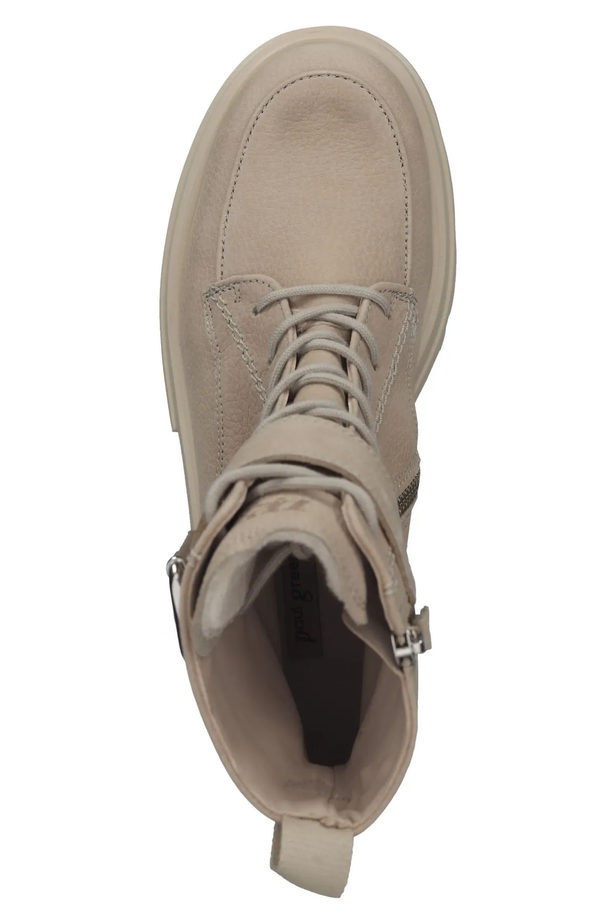 Paul Green  Stiefelette - Beige - Blockabsatz