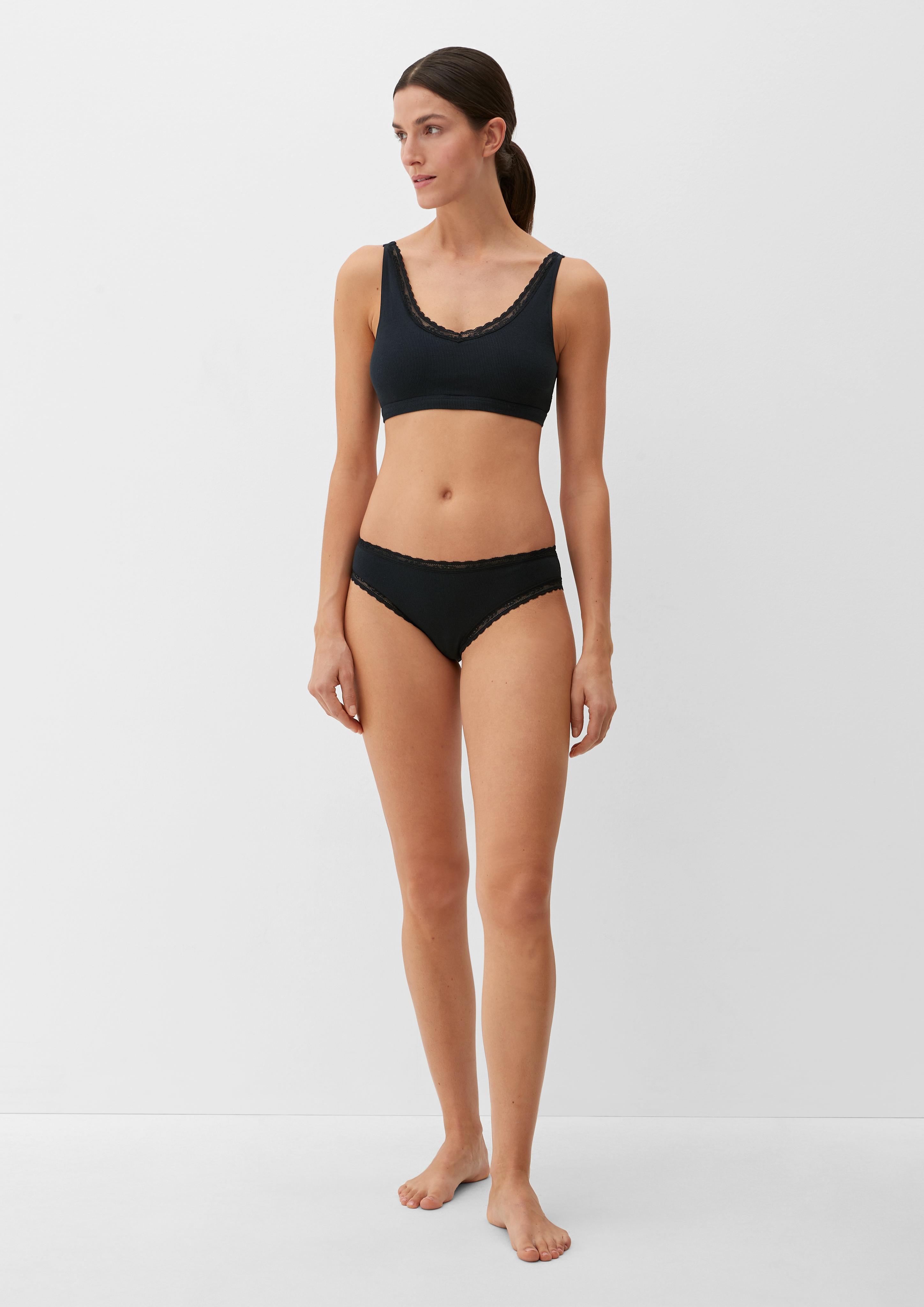 Doppelpack Slips mit Spitzen-Details  6008091-9999