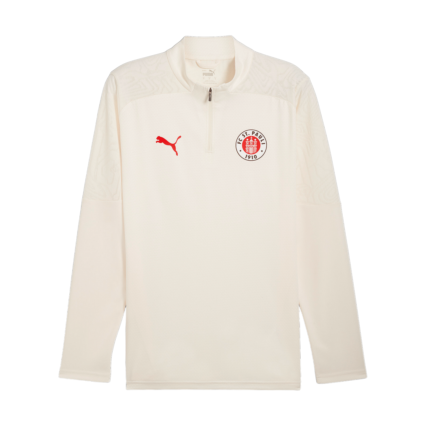 PUMA FC St. Pauli 1/4 Zip Sweatshirt Beige F04