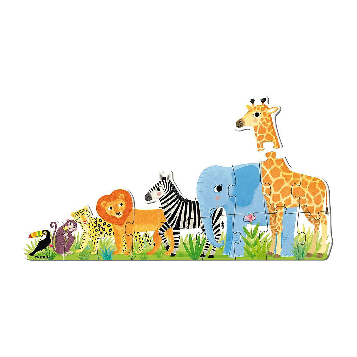XXL-Puzzle 16 Teile - Dschungel