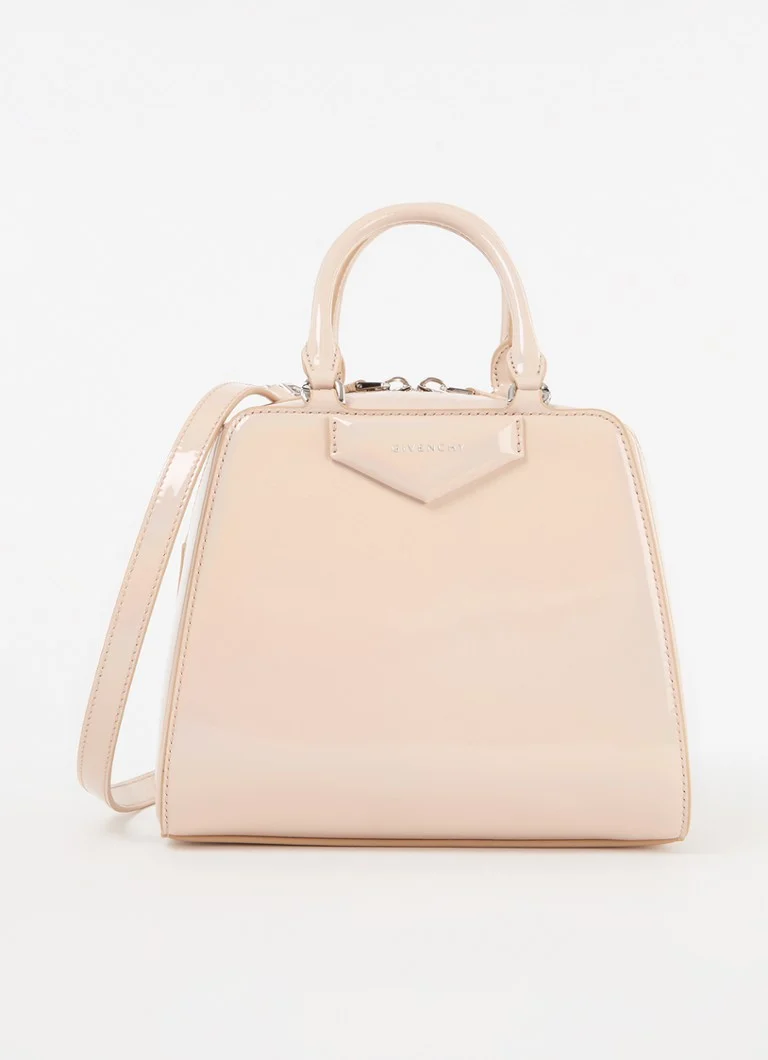 Geantă de mână Givenchy Antigona Cube din piele lăcuită