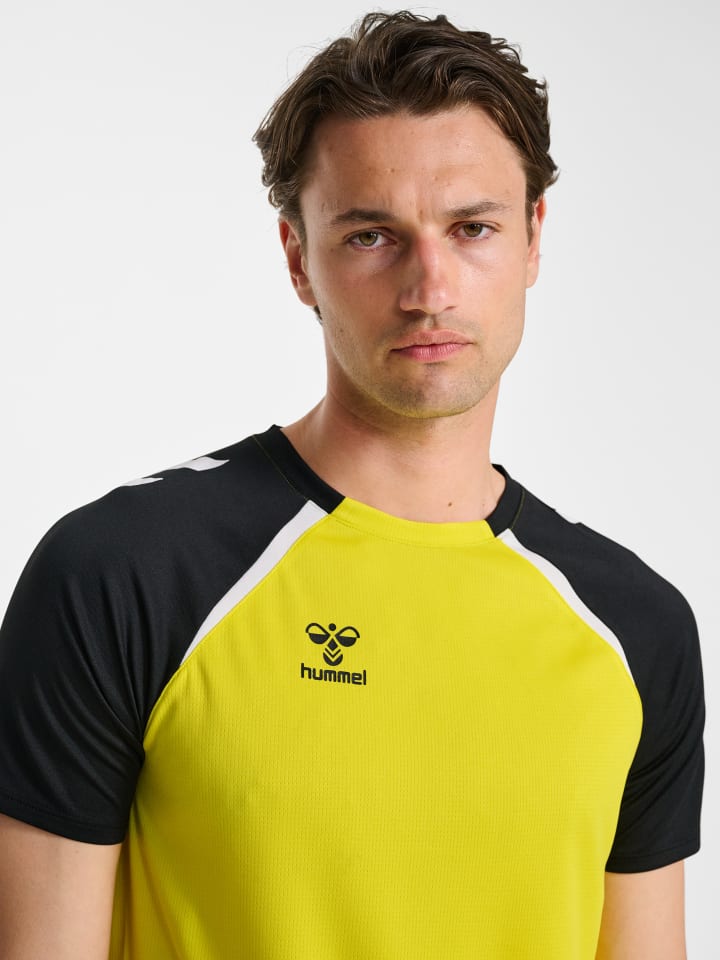 Hummel Hummel T-Shirt Hmllead Herren in BLAZING YELLOW/BLACK günstig kaufen