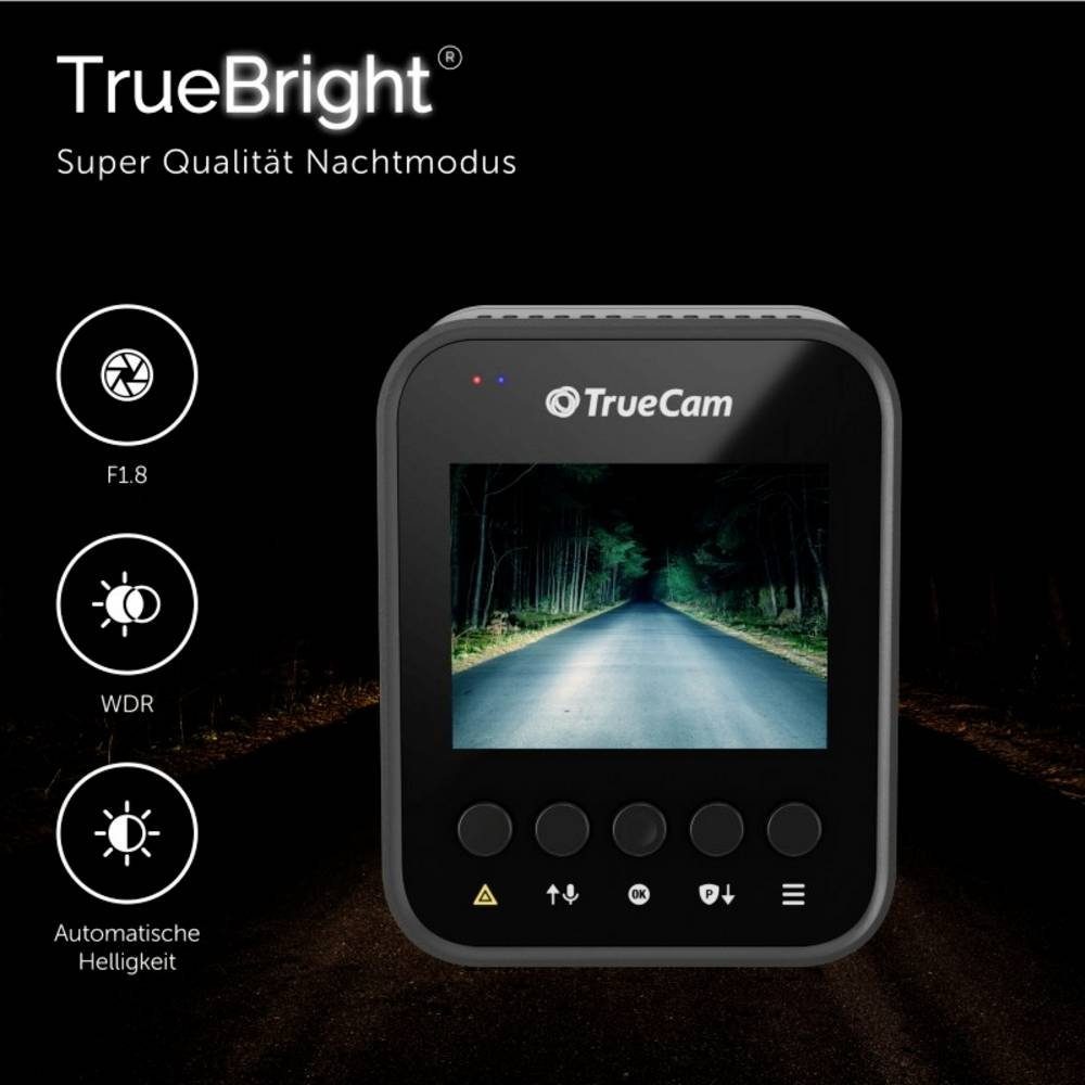 TrueCam Auto Kamera GPS 4K Dashcam (Datenanzeige im Video, G-Sensor, WDR, Schleifenaufzeichnung)