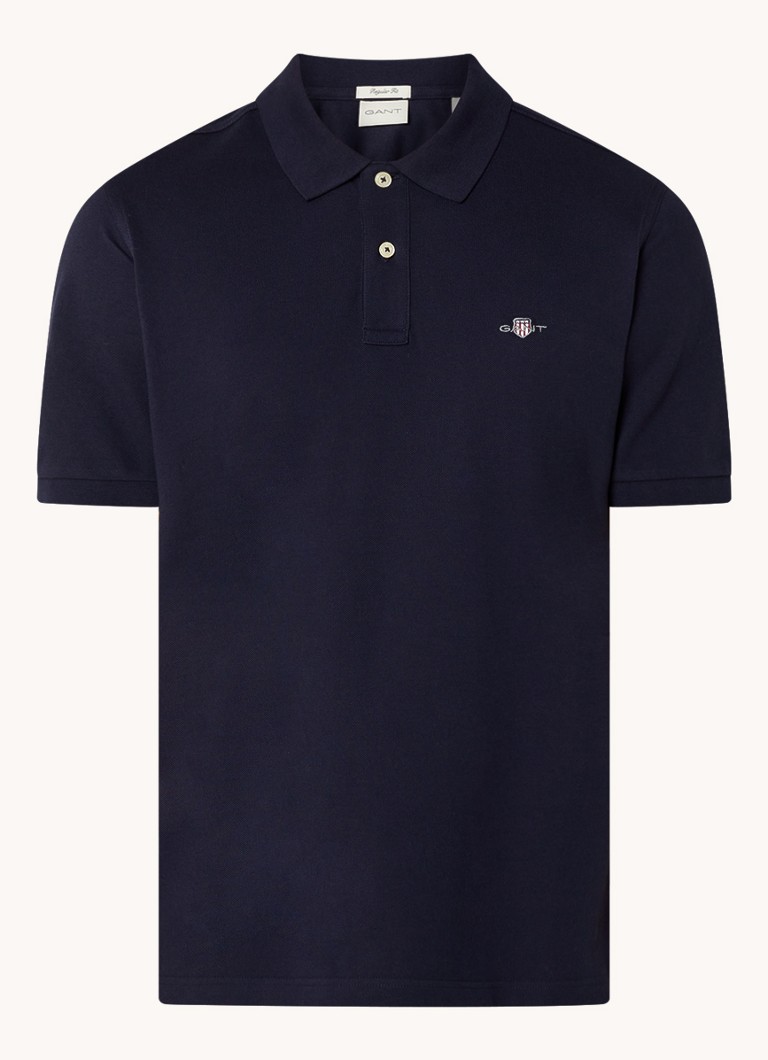 Luvas Polo de corte regular em algodão piqué com logotipo