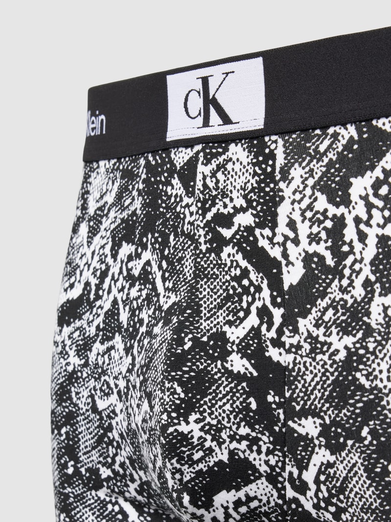 Trunks mit elastischem Logo-Bund in schwarz