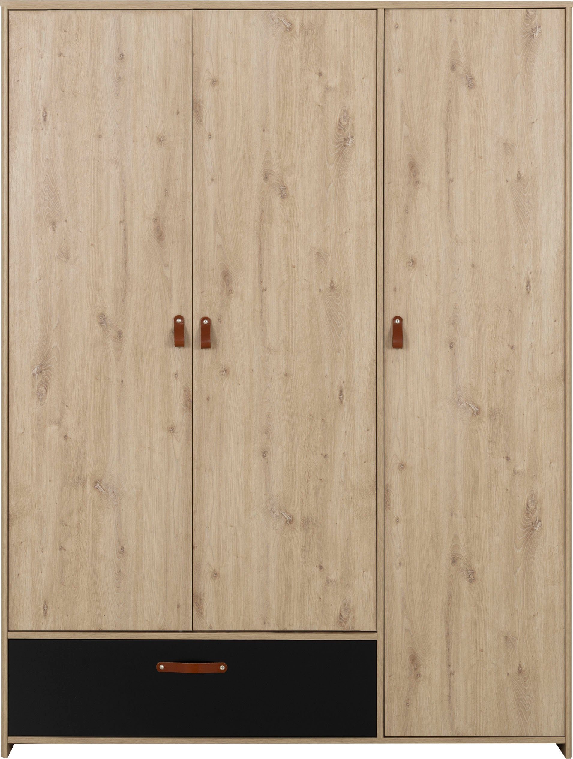 Gami Jugendzimmer-Set Arthus, (6-St., Bett mit Kopfteil, Nachttisch, Kleiderschrank, Kommode)