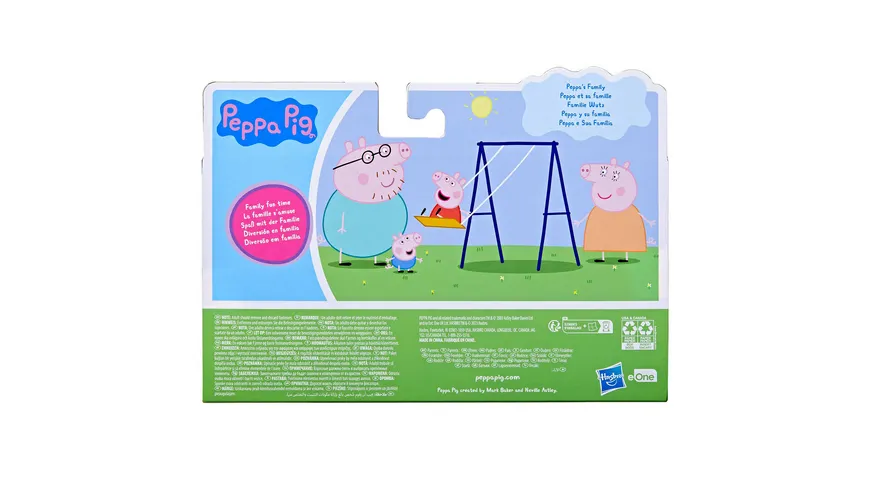 Hasbro - Peppa Pig Peppa’s Adventures Familienfiguren 4er-Pack, sortiert, 1 Stück