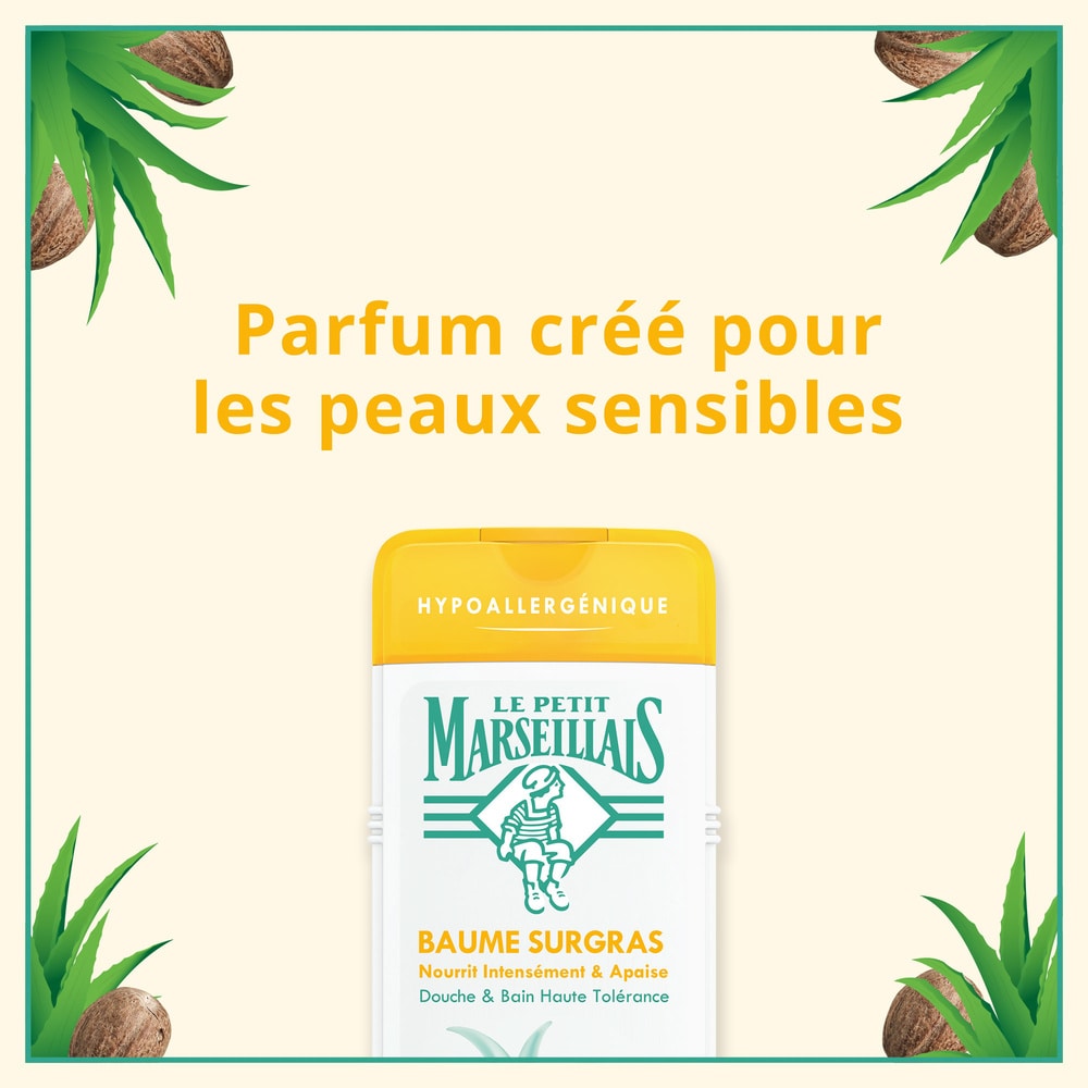 le petit marseillais Crème de Douche Surgras/Aloe Vera/Beurre de Karité 650 ml Crème de douche