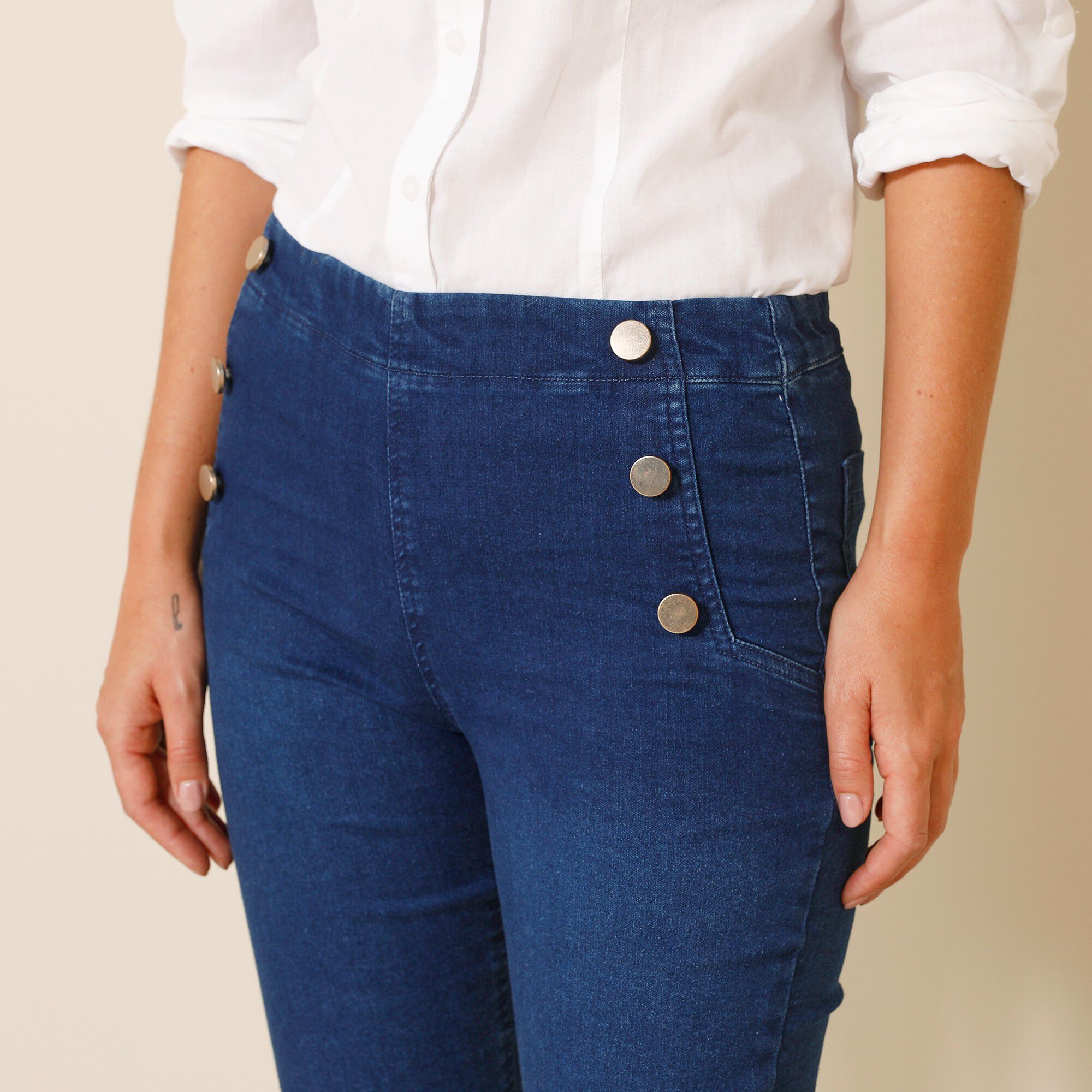 Jegging ventre plat forme bootcut denim ultra stretch