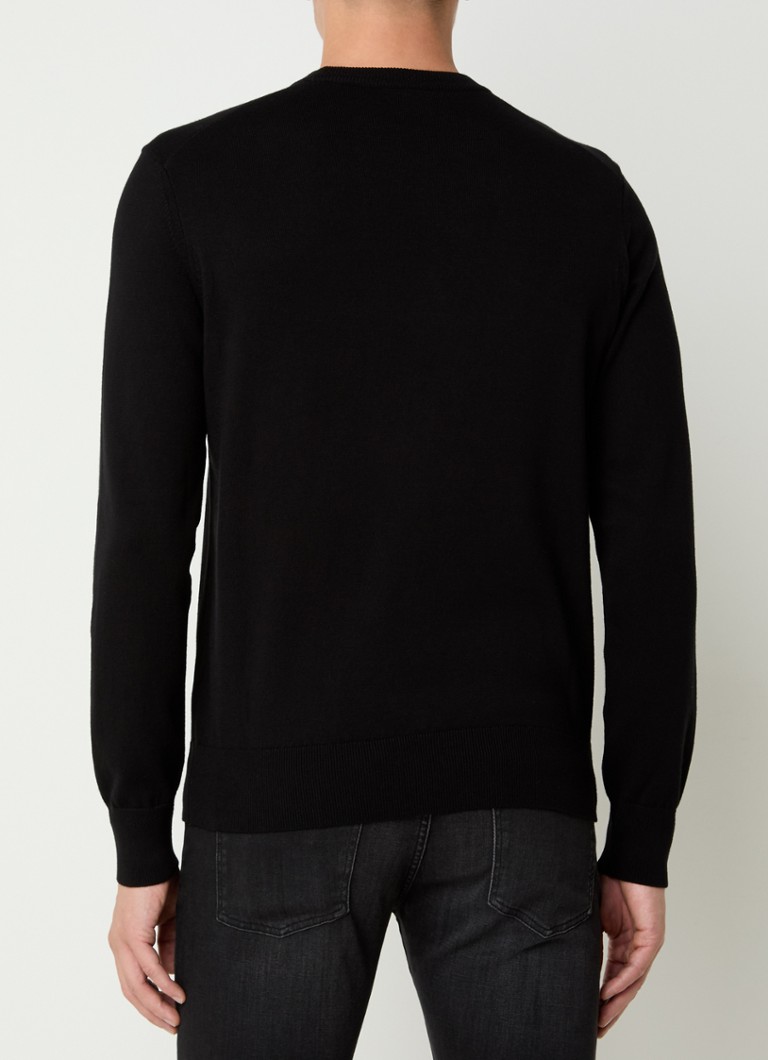 HUGO BOSS Kanovano fine-knit pullover in cashmere blend with logo