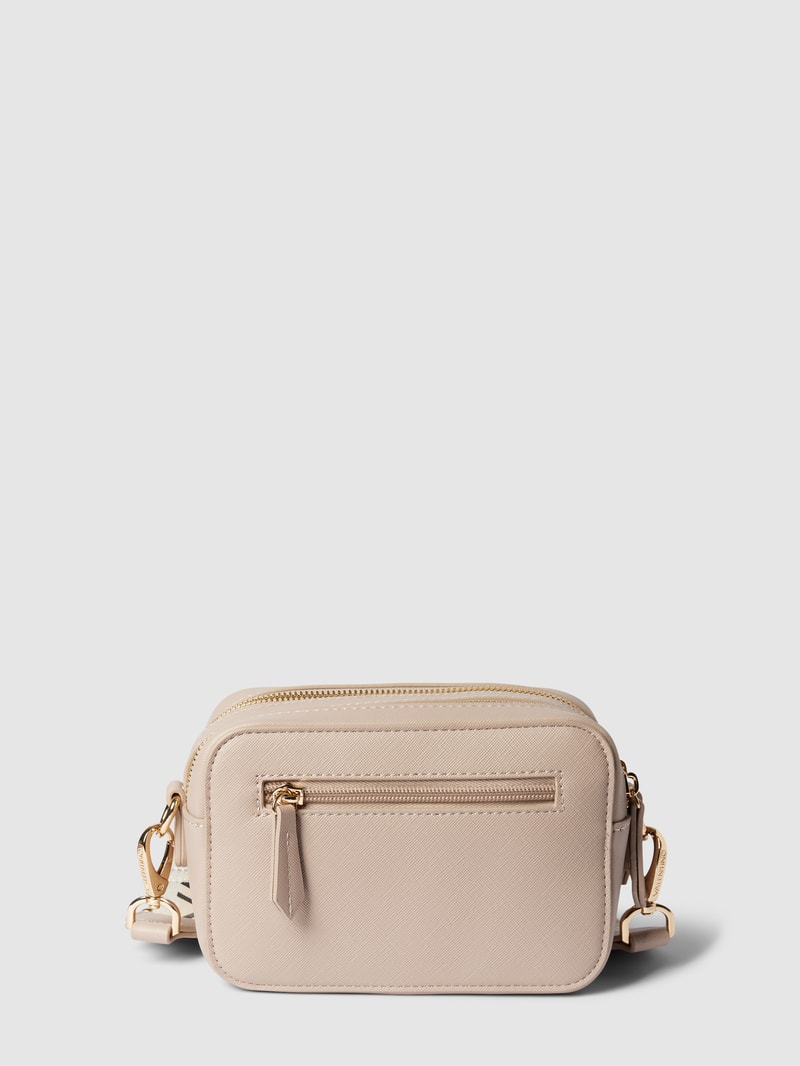 Umhängetasche mit Label-Details Modell 'ZERO' in beige