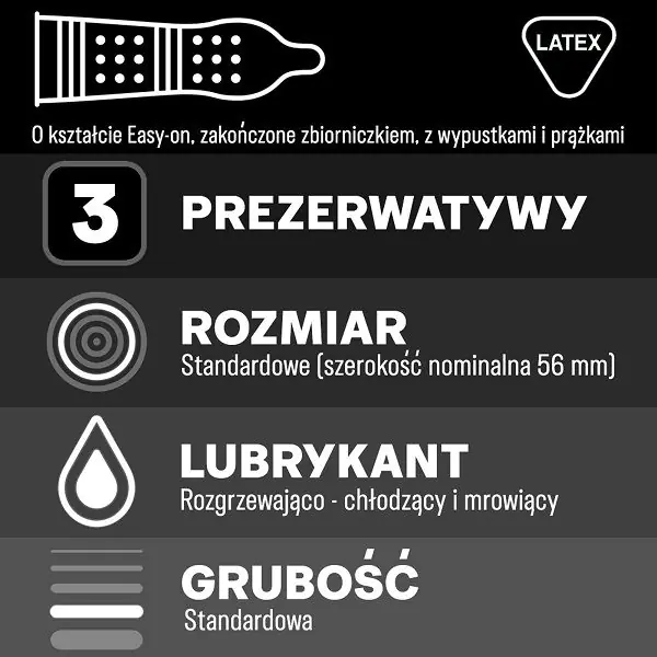 Durex Intense Kondomer, 3 stk.