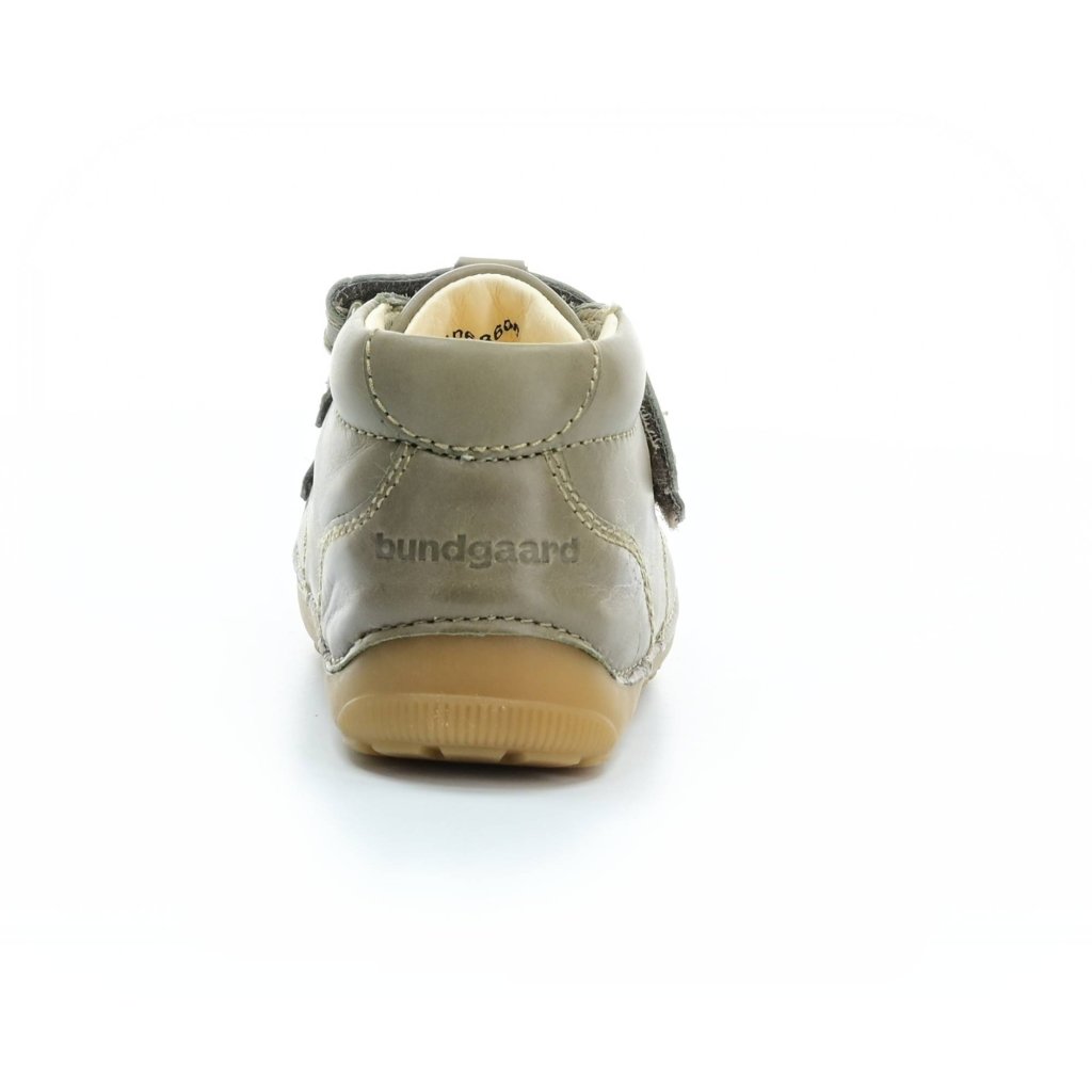 Bundgaard Petit Velcro Army grüne Mid Cut Barfußschuhe