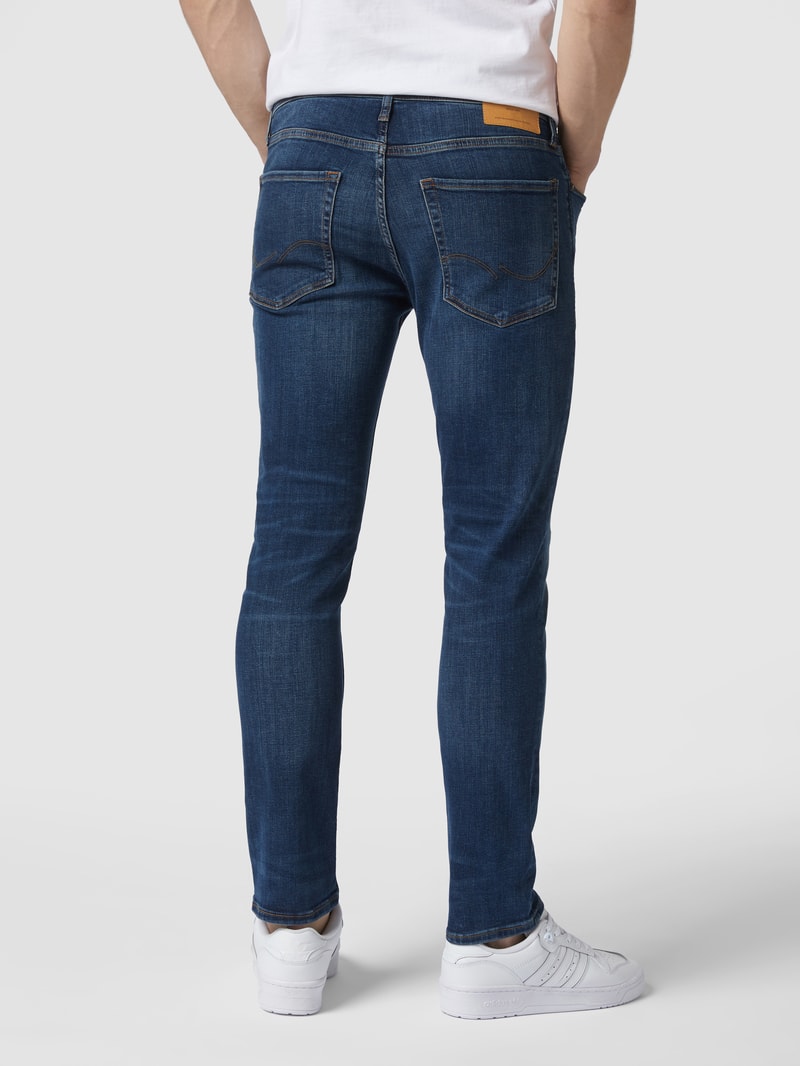 Stone Washed Slim Fit Jeans in jeans
