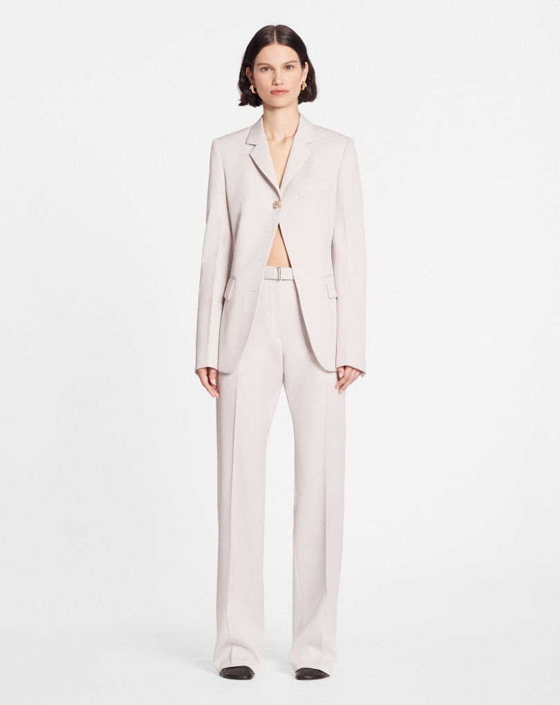 PANTALON DROIT AVEC CEINTURE