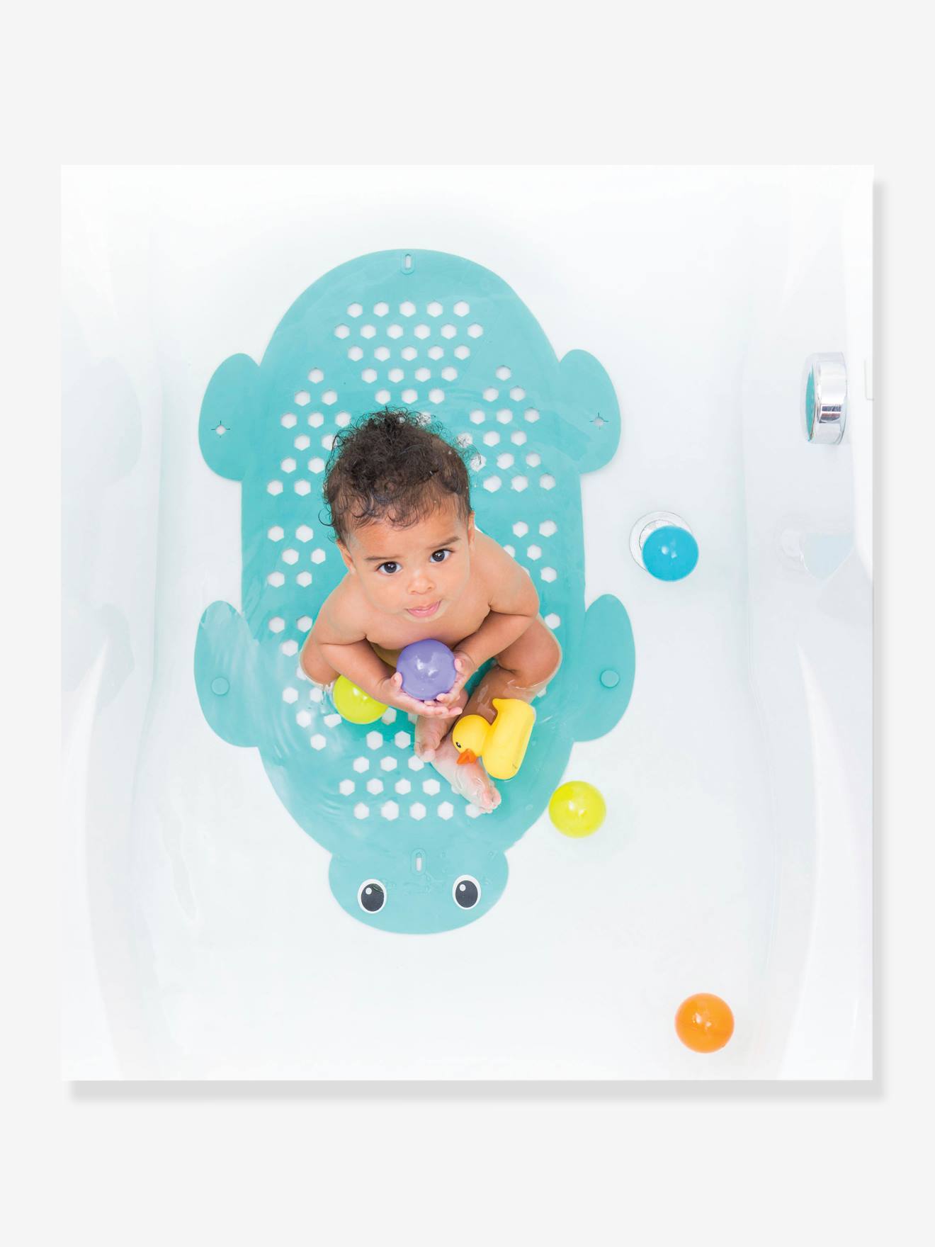 Tapis de bain et rangement 2 en 1 INFANTINO bleu