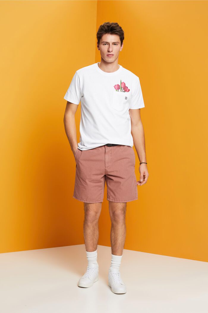 Jersey-T-Shirt mit Print , 100% Baumwolle