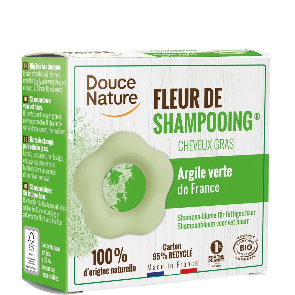douce nature FLEUR SHAMP CHX GRAS 85G /6 SHAMPOING SOLIDES