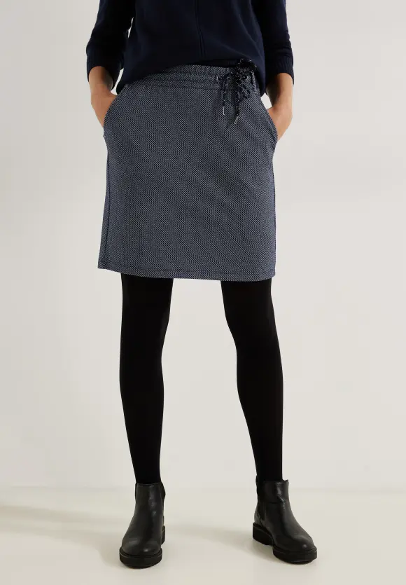 CECIL Jacquard Rock im Joggstyle