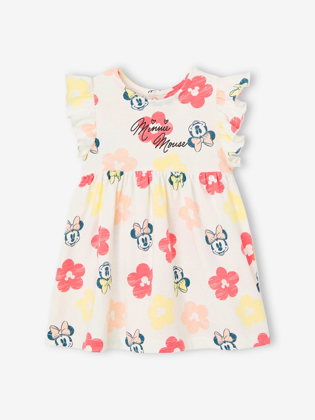 Minnie Baby Sommer-Kleid Disney MINNIE MAUS - wollweiß