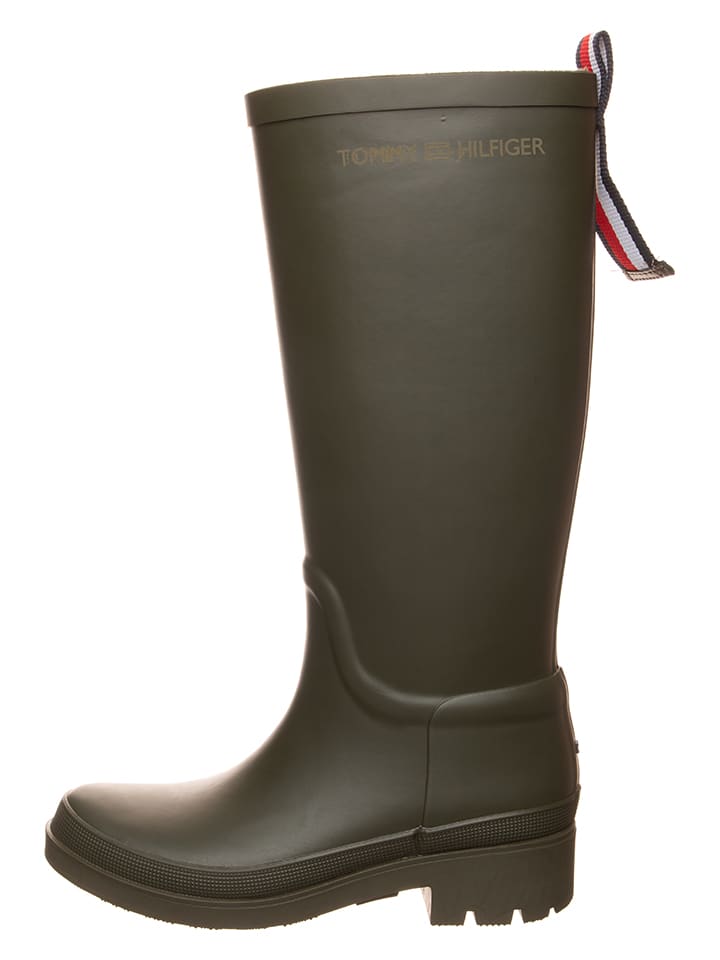 Tommy Hilfiger Shoes Gummistiefel in Khaki günstig kaufen