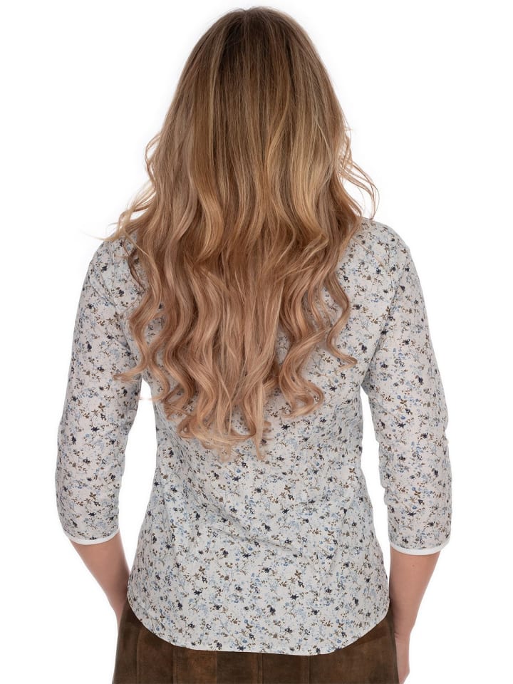 OS-Trachten Bluse 450000-4300 in mittelblau günstig kaufen