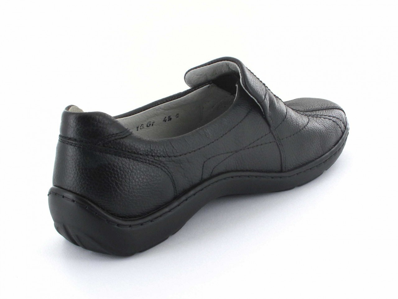 WALDLÄUFER Komfort Slipper schwarz