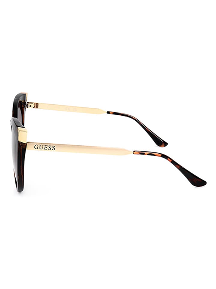 Guess Damen-Sonnenbrille in Braun/ Gold günstig kaufen 55