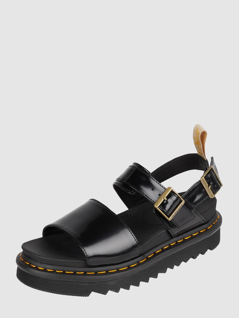 Sandalen mit Plateausohle Modell 'Voss' in schwarz