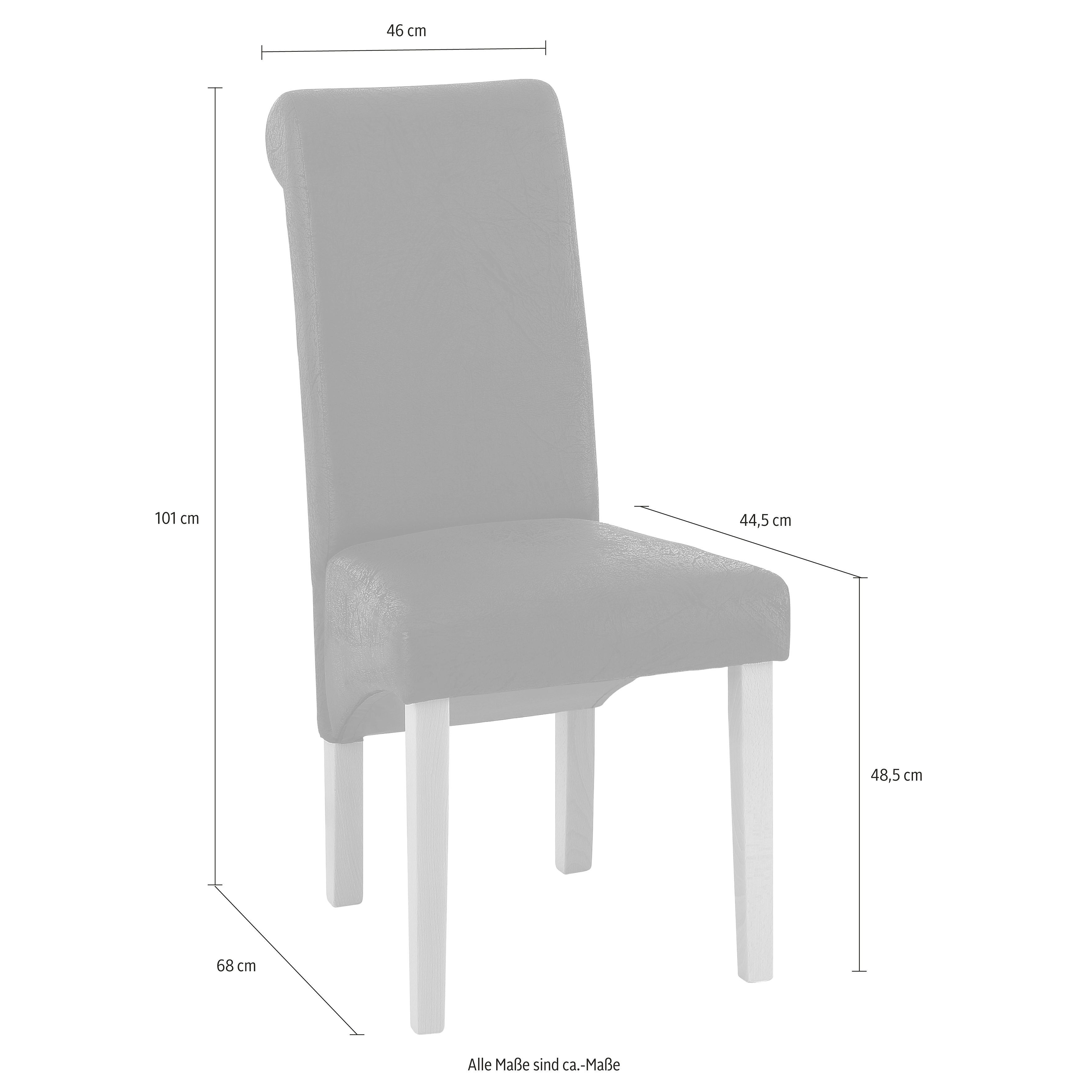 Home affaire 4-Fußstuhl Rito (Set, 2 St), im 2er, 4er oder 6er-Set