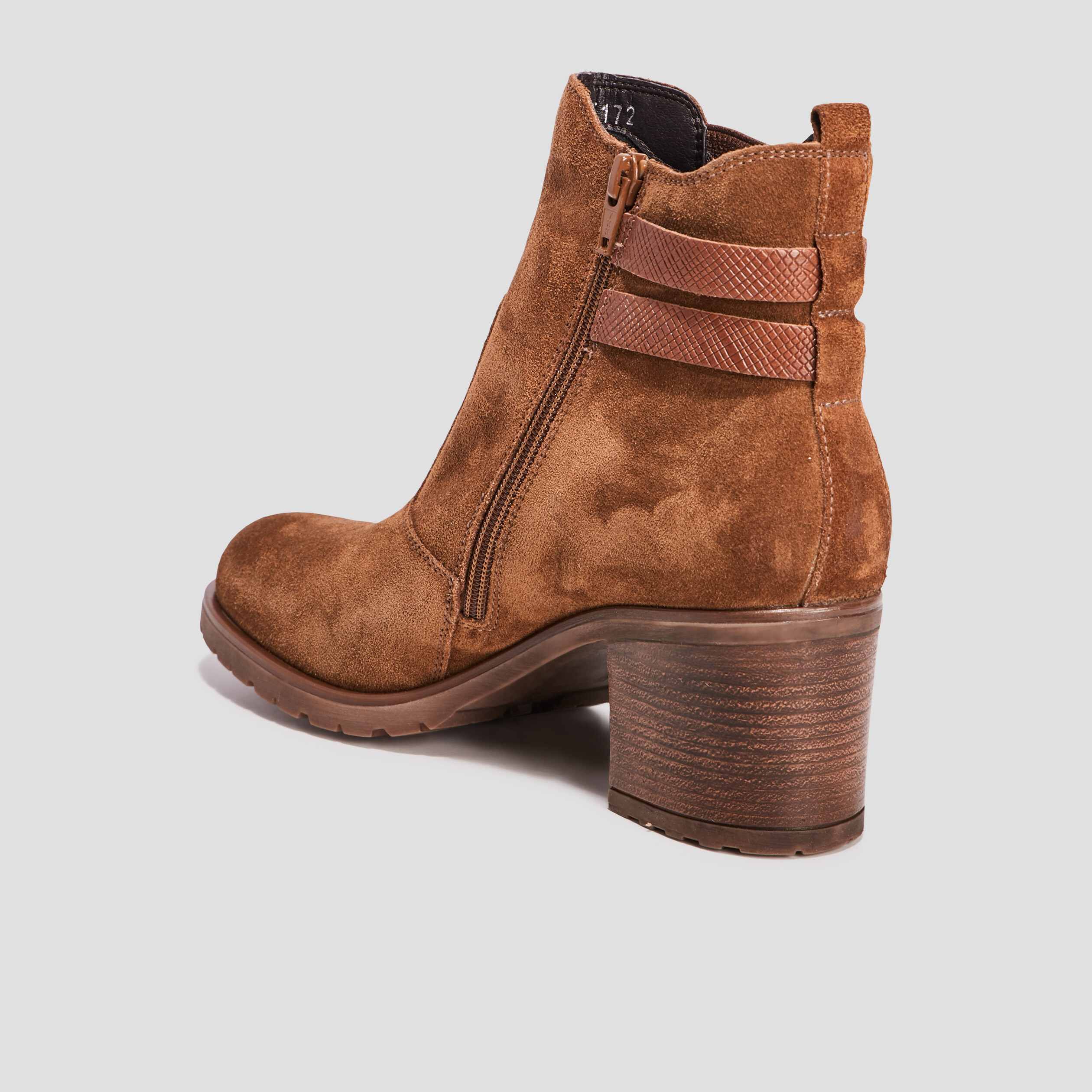 Bottines en cuir marron femme | La Halle