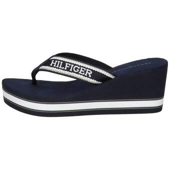 Tommy Hilfiger Wedge Beach Sandal in blau