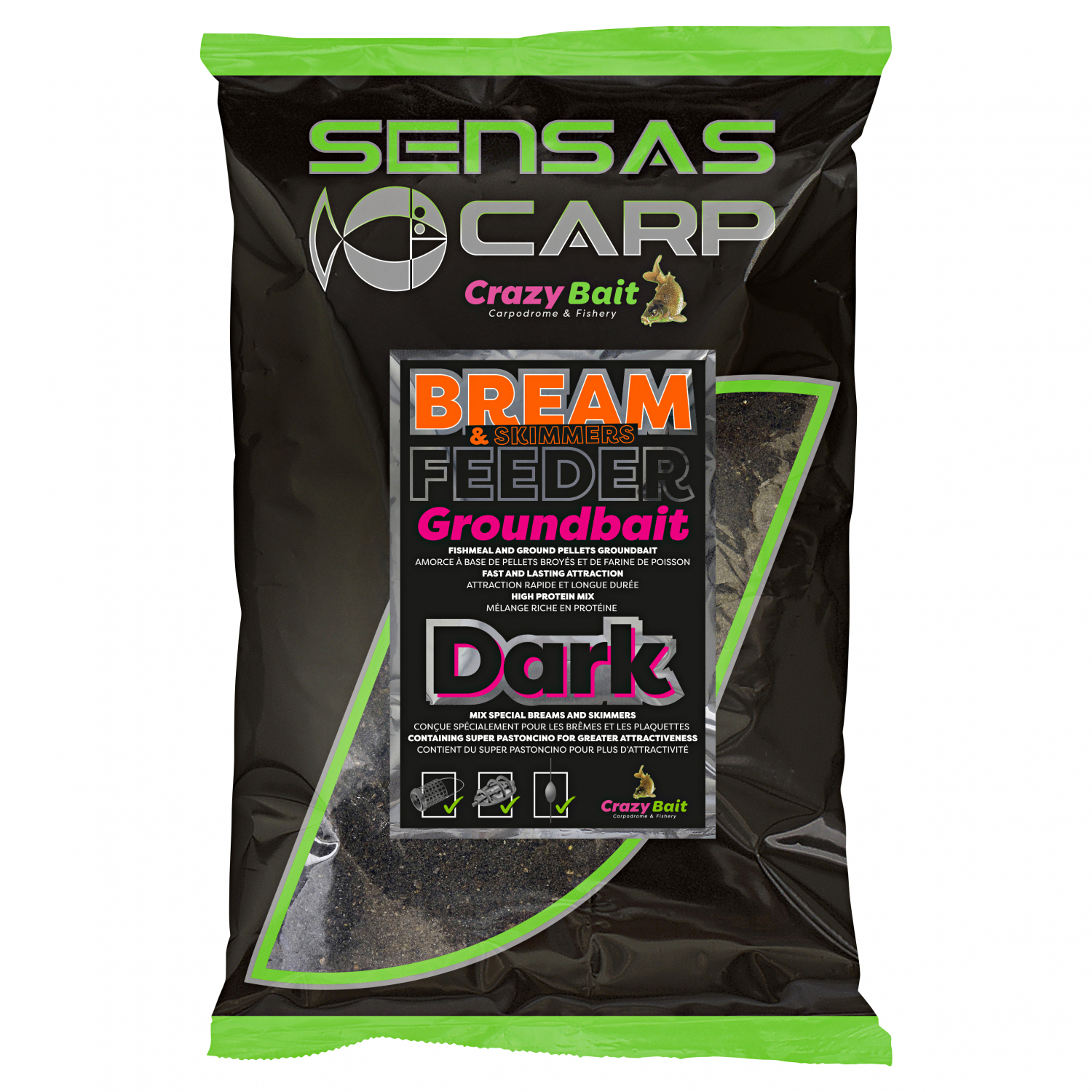 Sensas Grundfutter Big Bait (UK bream feeder dark)