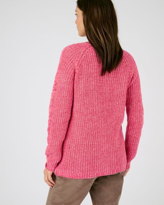 Pull en maille perlée et torsadée Thermolactyl