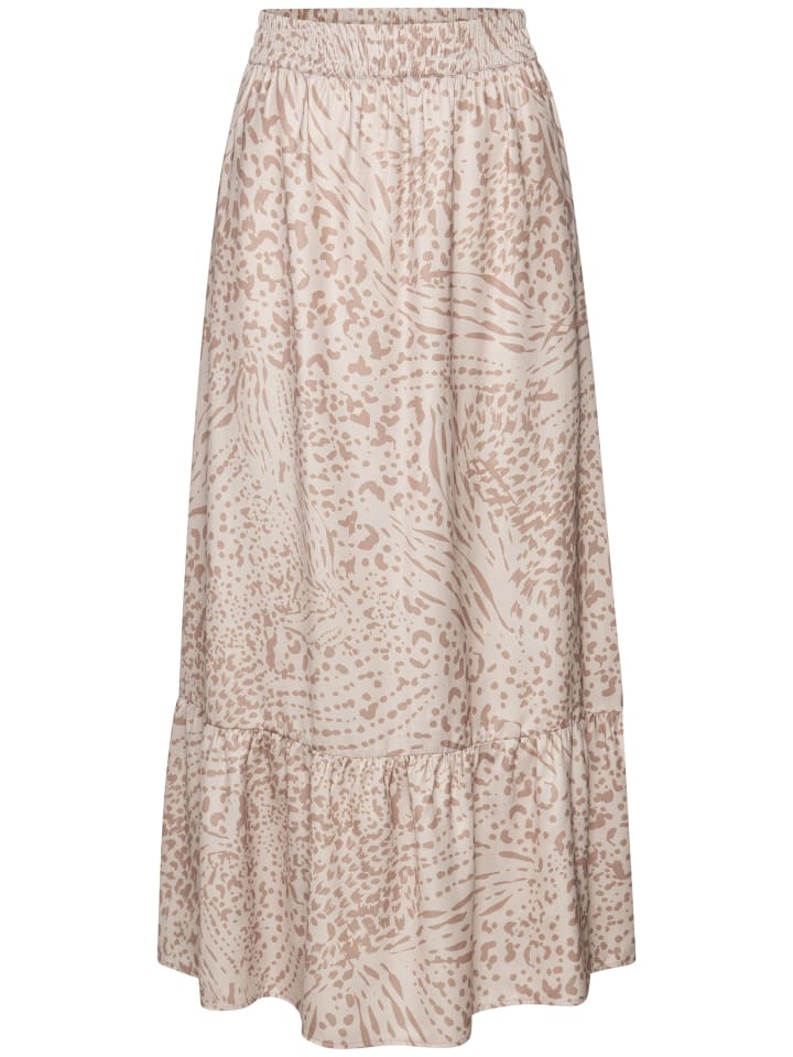 LASCANA Maxirock in beige-sand-bedruckt günstig kaufen